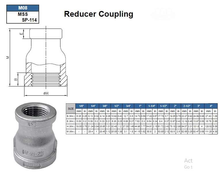 mss-sp-114-reducer-coupling-dimensions