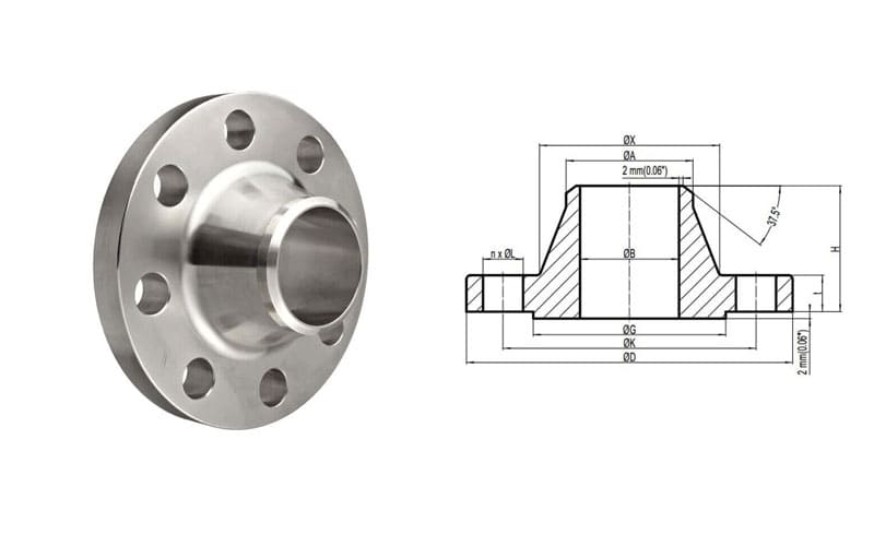 stainless-steel-weld-neck-flange-dimensions