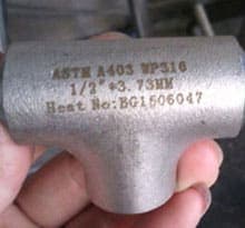 Stainless Steel 316 Pipe Fittings