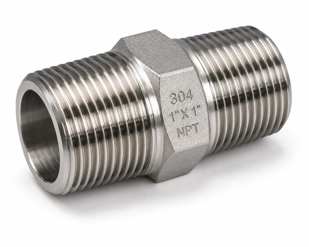 Threaded Hex Nipple