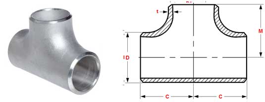 asme-b-16-9-equal-tee-dimensions