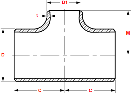 asme-b-16-5-reducing-tee-dimensions